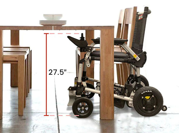 Zoomer® Folding Power Chair One-Handed Control with Detachable Frame