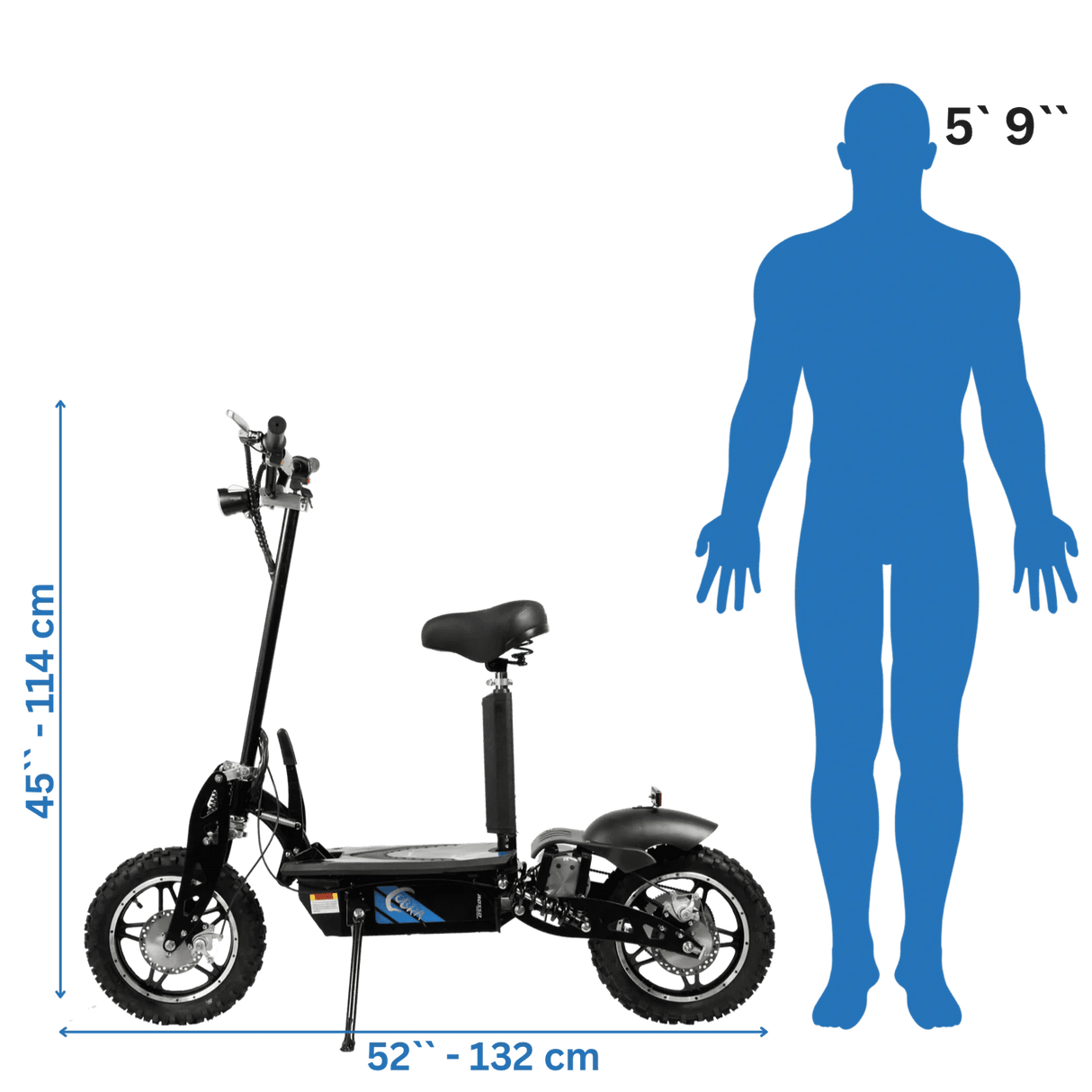 GIO ROSSO Cobra Foldable Stand Kick Electric Scooter