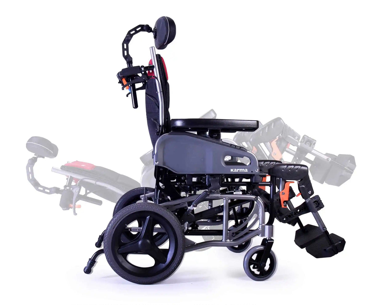 Karman Healthcare VIP2 Tilt in Space Reclining Transport Wheelchair