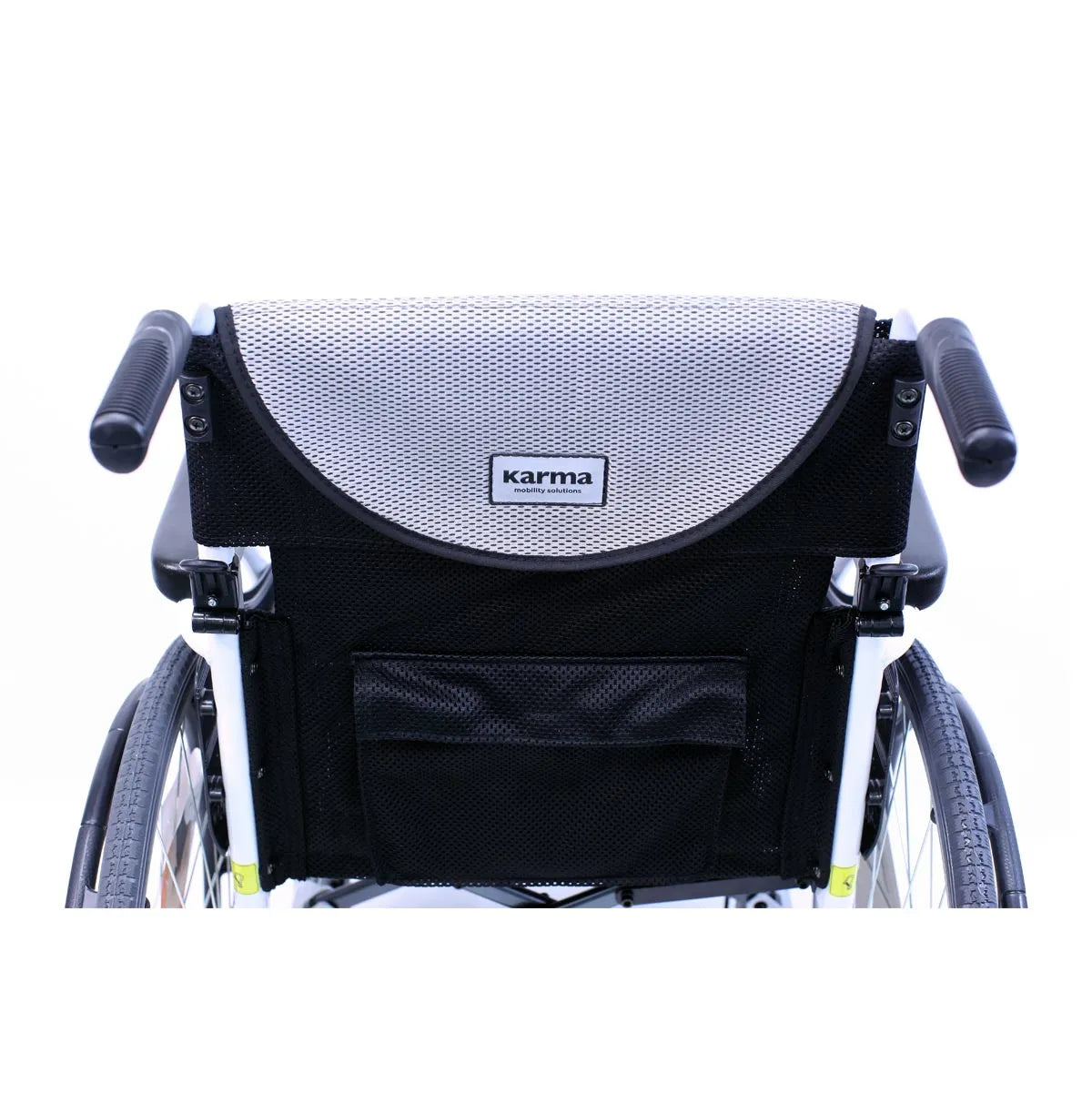 Karman Healthcare S-Ergo 115 Ultra Lightweight Ergonomic Wheelchair with Swing Away Footrest in White