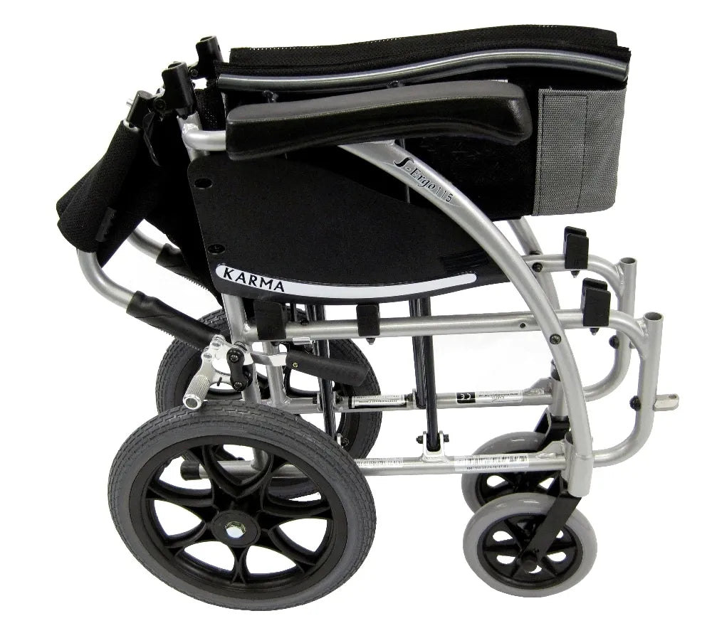 Karman Healthcare S-Ergo 115 Ergonomic Transport Wheelchair