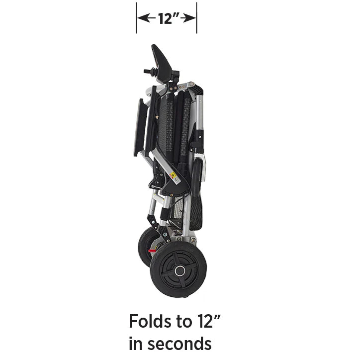 Zoomer® Folding Power Chair One-Handed Control with Detachable Frame