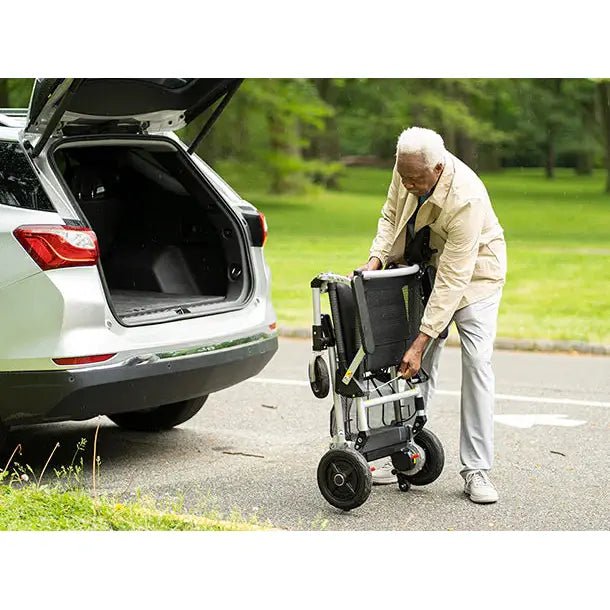 Zoomer® Folding Power Chair One-Handed Control with Detachable Frame
