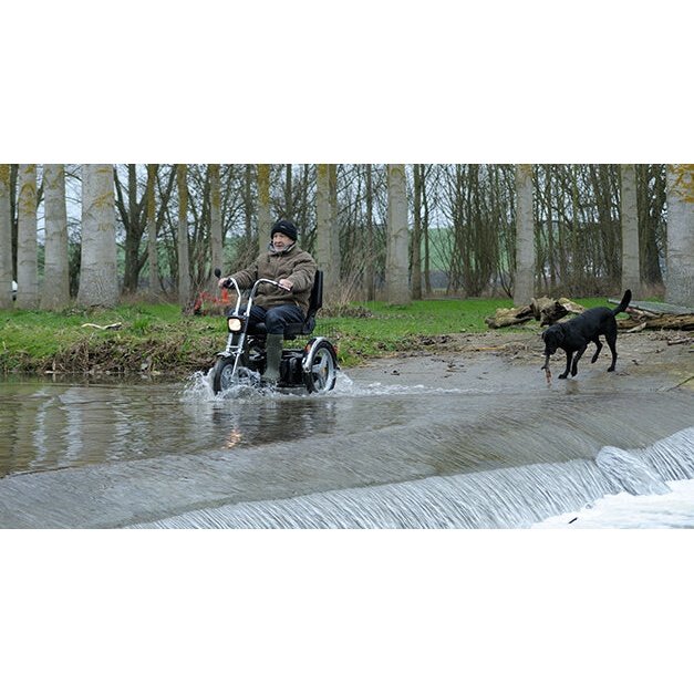 Afikim Afiscooter SE Classic Retro 3-Wheel Motorcycle-Inspired Mobility Scooter