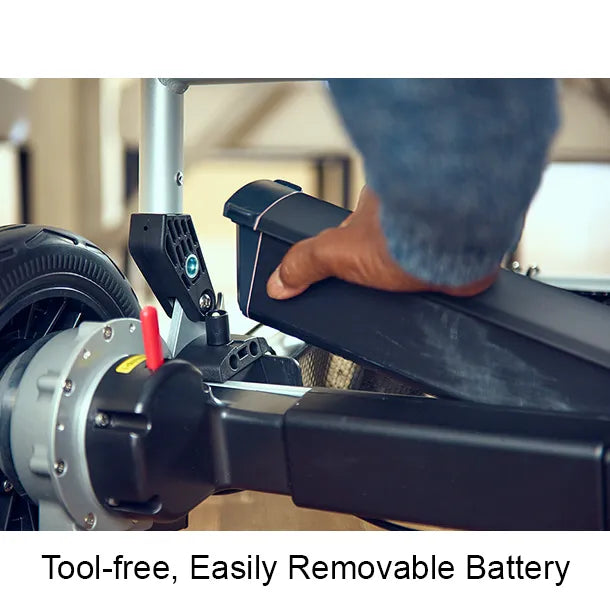 Zoomer® Folding Power Chair One-Handed Control with Detachable Frame