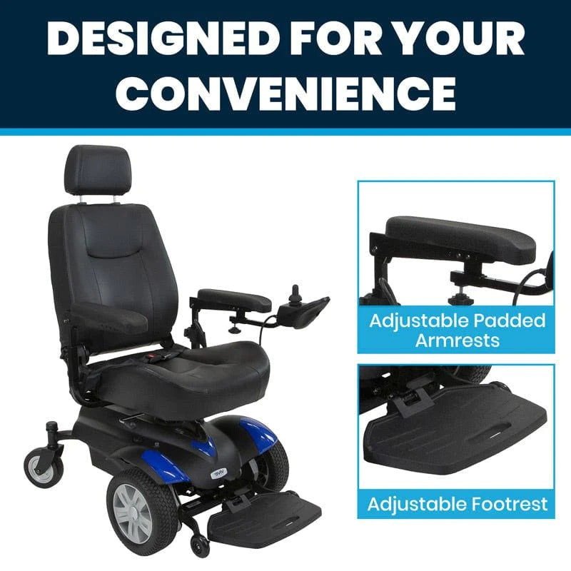 Vive Health Model V Power Wheelchair (300 LBS Capacity)