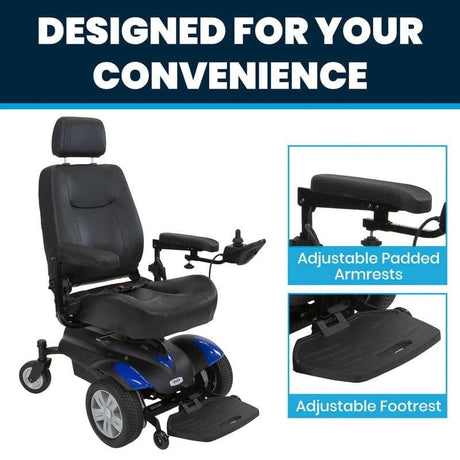 Vive Health Model V Power Wheelchair (300 LBS Capacity)