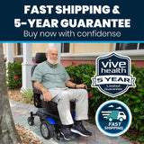Vive Health Model V Power Wheelchair (300 LBS Capacity)