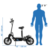GIO ROSSO Cobra Foldable Stand Kick Electric Scooter