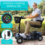 Vive Health Series A Mobility Scooter - 15.5 Mile Range, Delta Tiller, 296 LBS Capacity