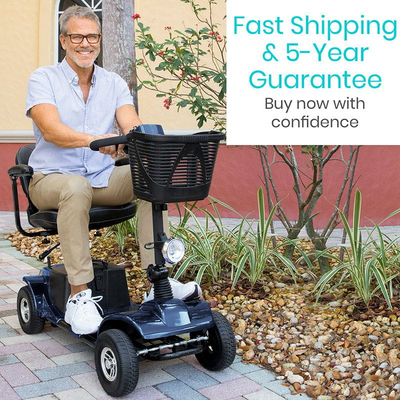 Vive Health Series A Mobility Scooter - 15.5 Mile Range, Delta Tiller, 296 LBS Capacity