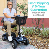Vive Health Series A Mobility Scooter - 15.5 Mile Range, Delta Tiller, 296 LBS Capacity