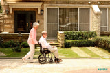 Karman Healthcare Ergo Lite Ultra Lightweight Ergonomic Transport Wheelchair