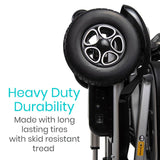 Vive Health Auto-Folding Long-Range Mobility Scooter - 11.3 Mile Range, 220 LBS Capacity