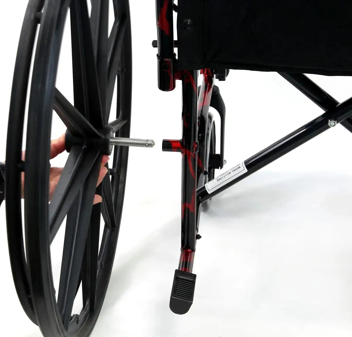Karman Healthcare LT-770Q Red Streak Standard Wheelchair