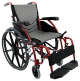 Karman Healthcare S-Ergo 115 Ultra Lightweight Ergonomic Wheelchair with Swing Away Footrest