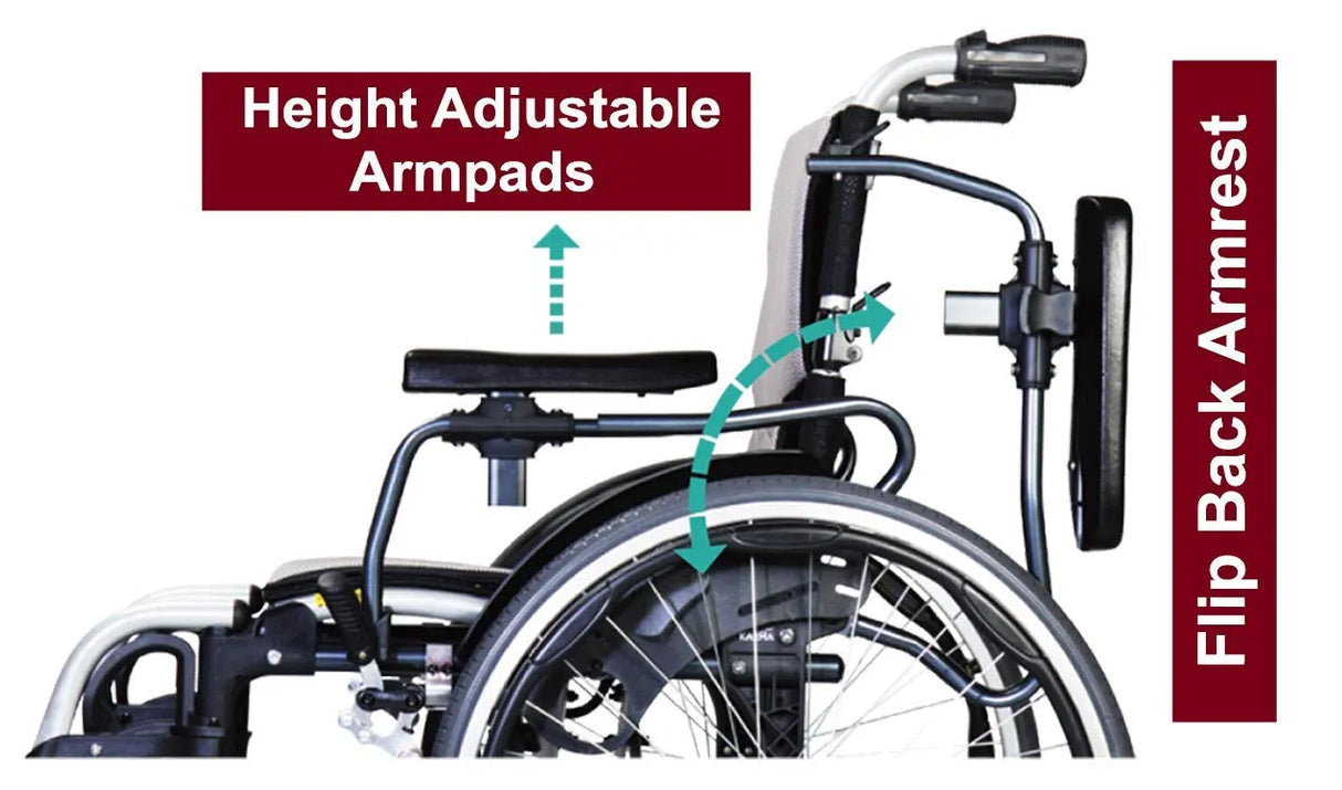 Karman Healthcare S-Ergo 305 Ultra Lightweight Ergonomic Wheelchair