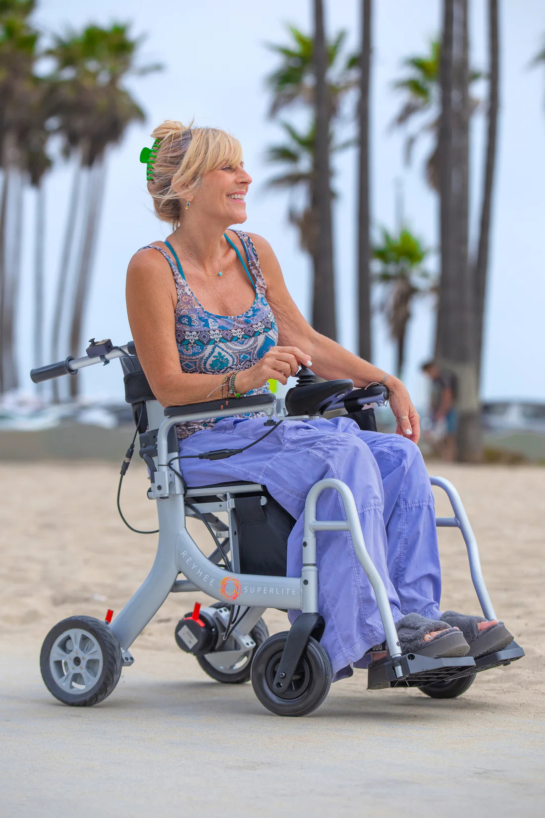 REYHEE Superlite Folding 3-in-1 Electric Wheelchair & Rollator