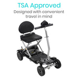 Vive Health Auto-Folding Long-Range Mobility Scooter - 11.3 Mile Range, 220 LBS Capacity