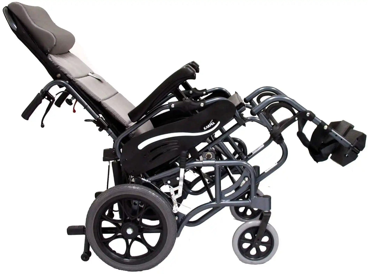 Karman Healthcare VIP-515 Tilt in Space Reclining Transport Wheelchair