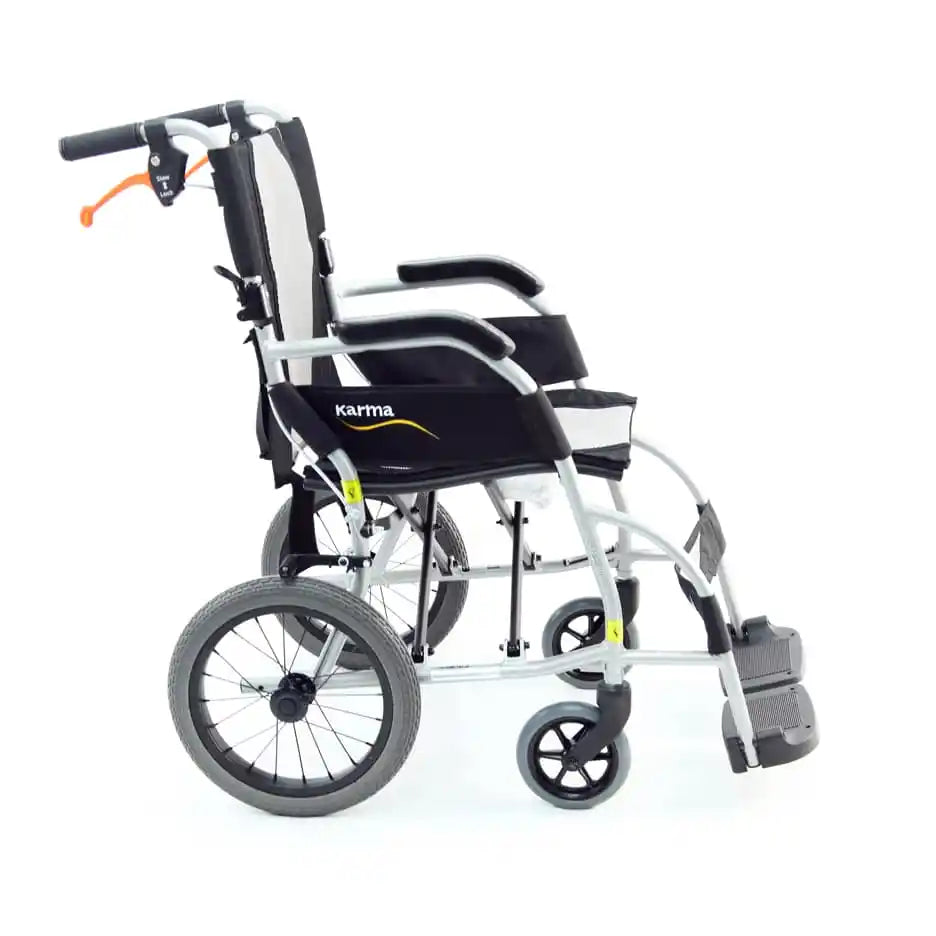 Karman Healthcare Ergo Lite Ultra Lightweight Ergonomic Transport Wheelchair