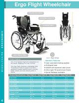Karman Healthcare Ergo Flight Ultra Lightweight Ergonomic Wheelchair