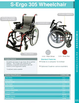 Karman Healthcare S-Ergo 305 Ultra Lightweight Ergonomic Wheelchair