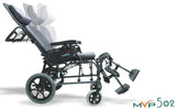 Karman Healthcare MVP-502 Lightweight Ergonomic Reclining Transport Wheelchair