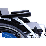 Karman Healthcare S-Ergo 115 Ultra Lightweight Ergonomic Wheelchair with Swing Away Footrest in White