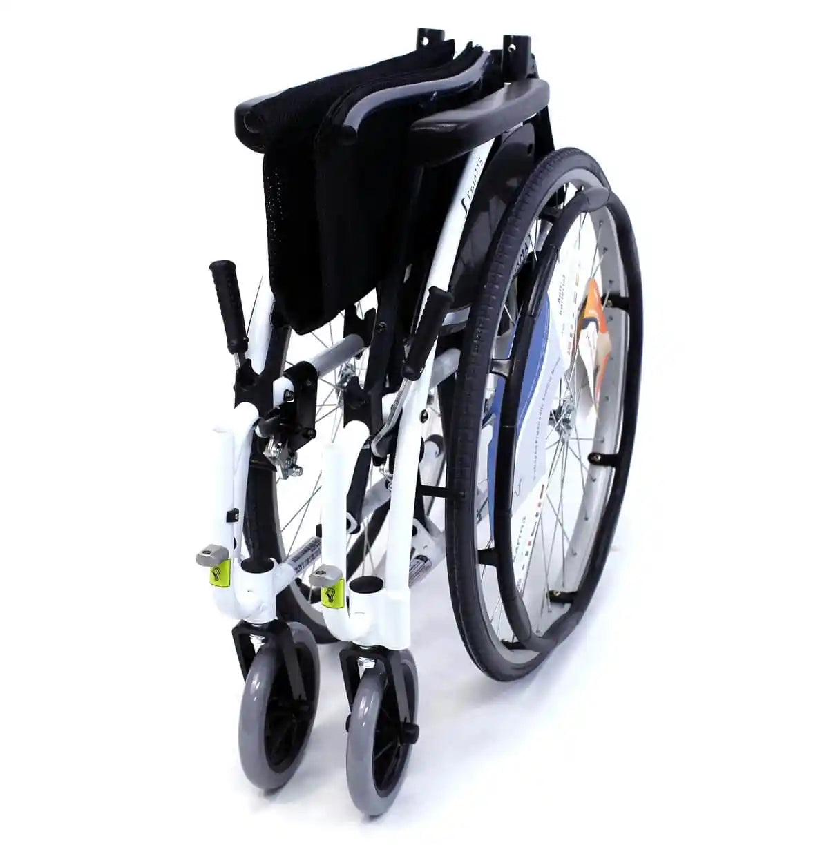 Karman Healthcare S-Ergo 115 Ultra Lightweight Ergonomic Wheelchair with Swing Away Footrest in White