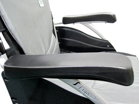 Karman Healthcare S-Ergo 115 Ultra Lightweight Ergonomic Wheelchair with Swing Away Footrest and Quick Release Wheels