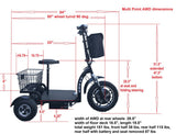RMB Multi Point 800W All-Wheel Drive KODIAK Scooter