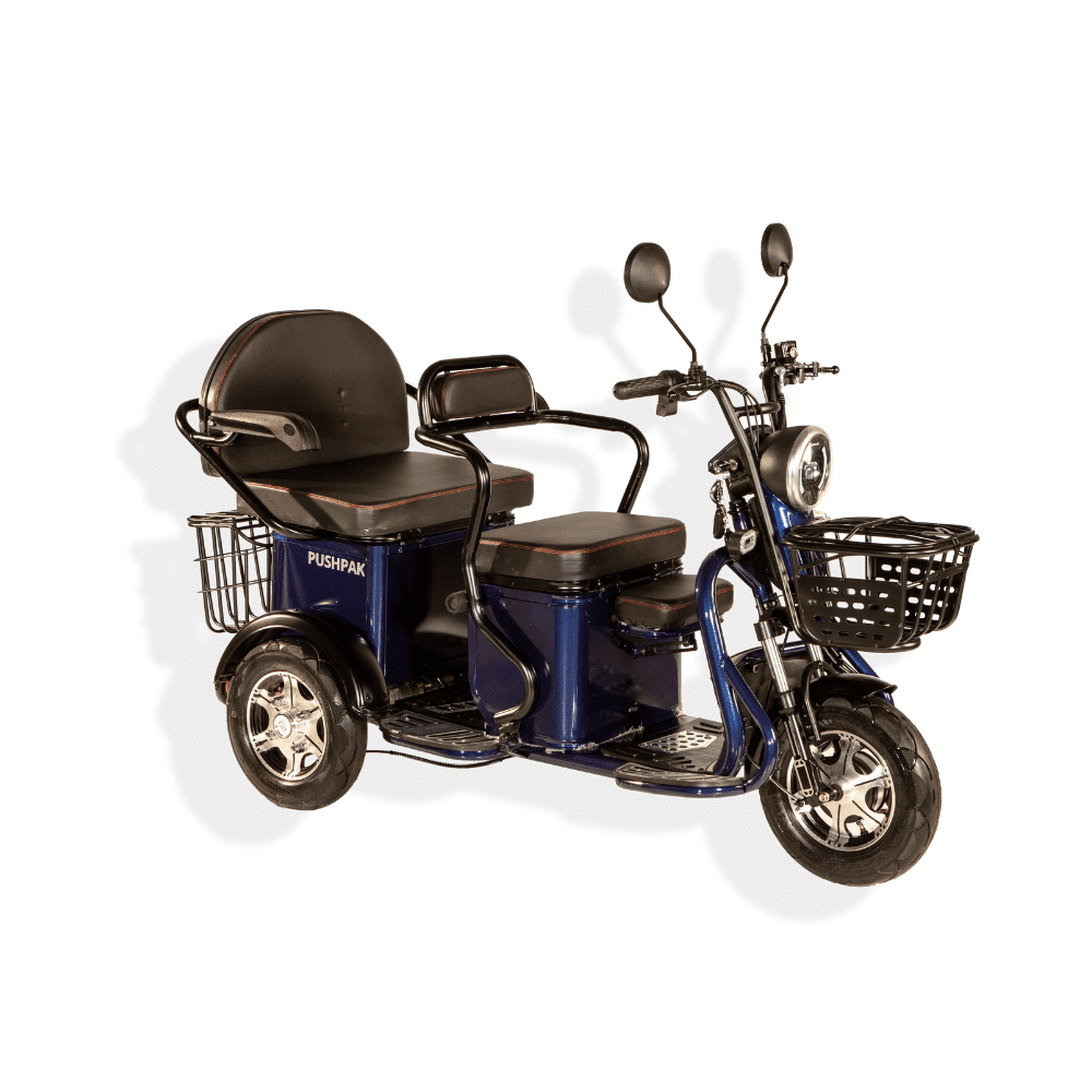 Pushpak 2000 2-Person Electric Trike Mobility Scooter