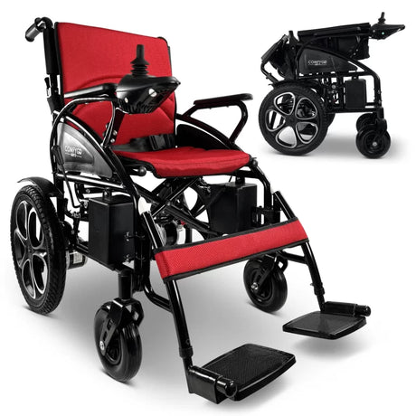 ComfyGo 6011 Electric Folding Wheelchair (17″ Wide Seat)