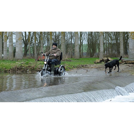 Afikim Afiscooter SE Classic Retro 3-Wheel Motorcycle-Inspired Mobility Scooter