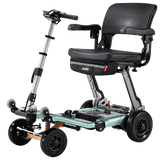 FreeRider Luggie Super Plus 4 Folding Mobility Scooter with Patented Omni-Suspension and Smart Turn Safety Technology